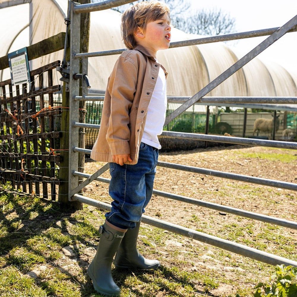 Kids Bowldown Wellingtons Green
