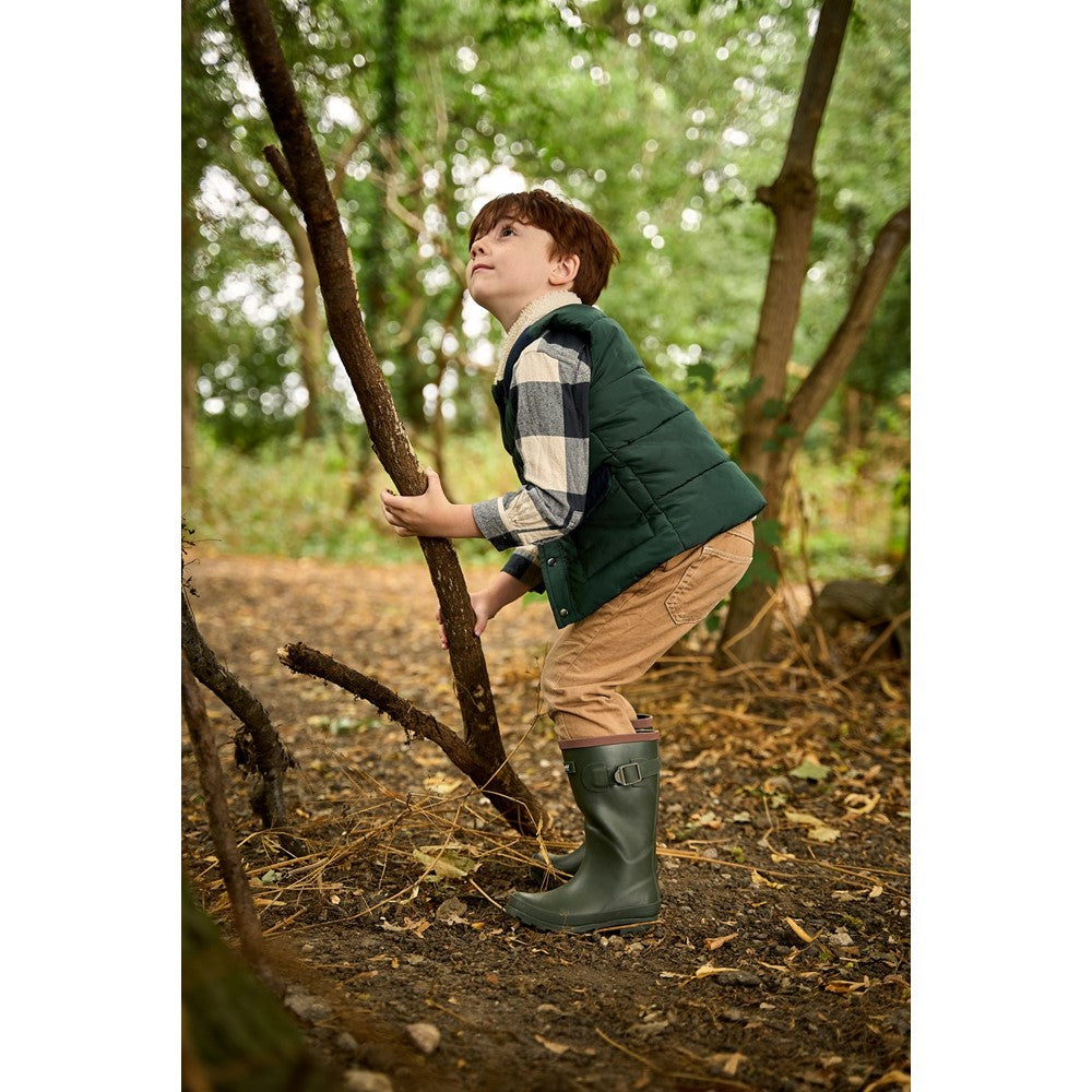 Kids Bowldown Wellingtons Green