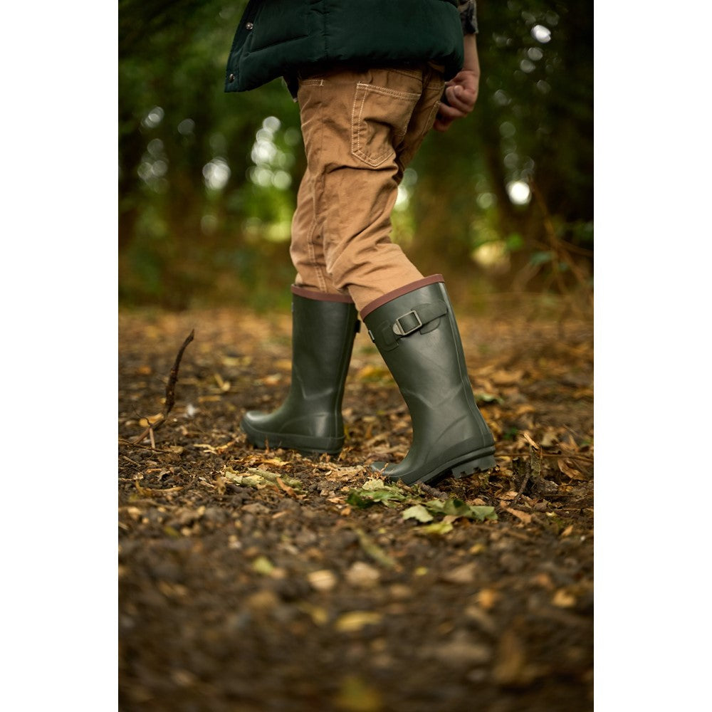 Kids Bowldown Wellingtons Green