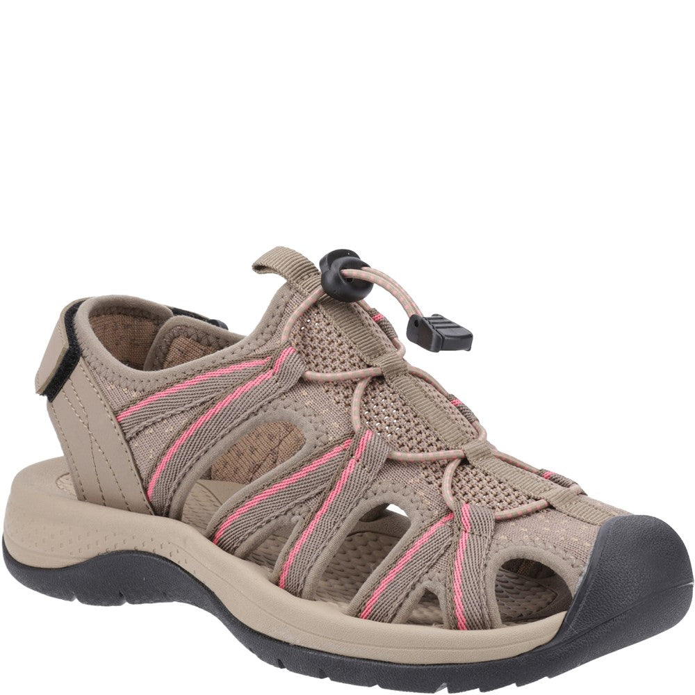 Upton Sandal Taupe/Pink