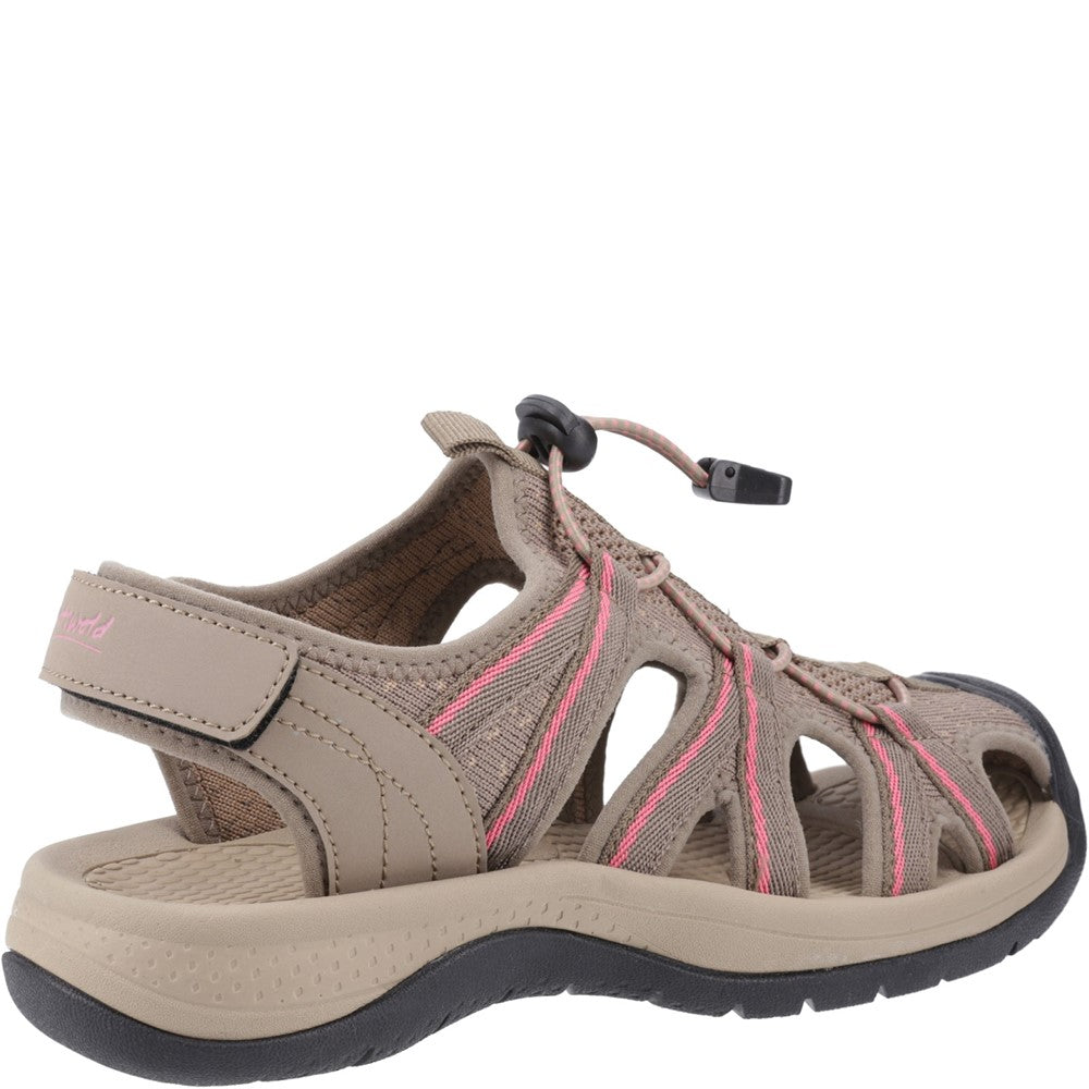 Upton Sandal Taupe/Pink