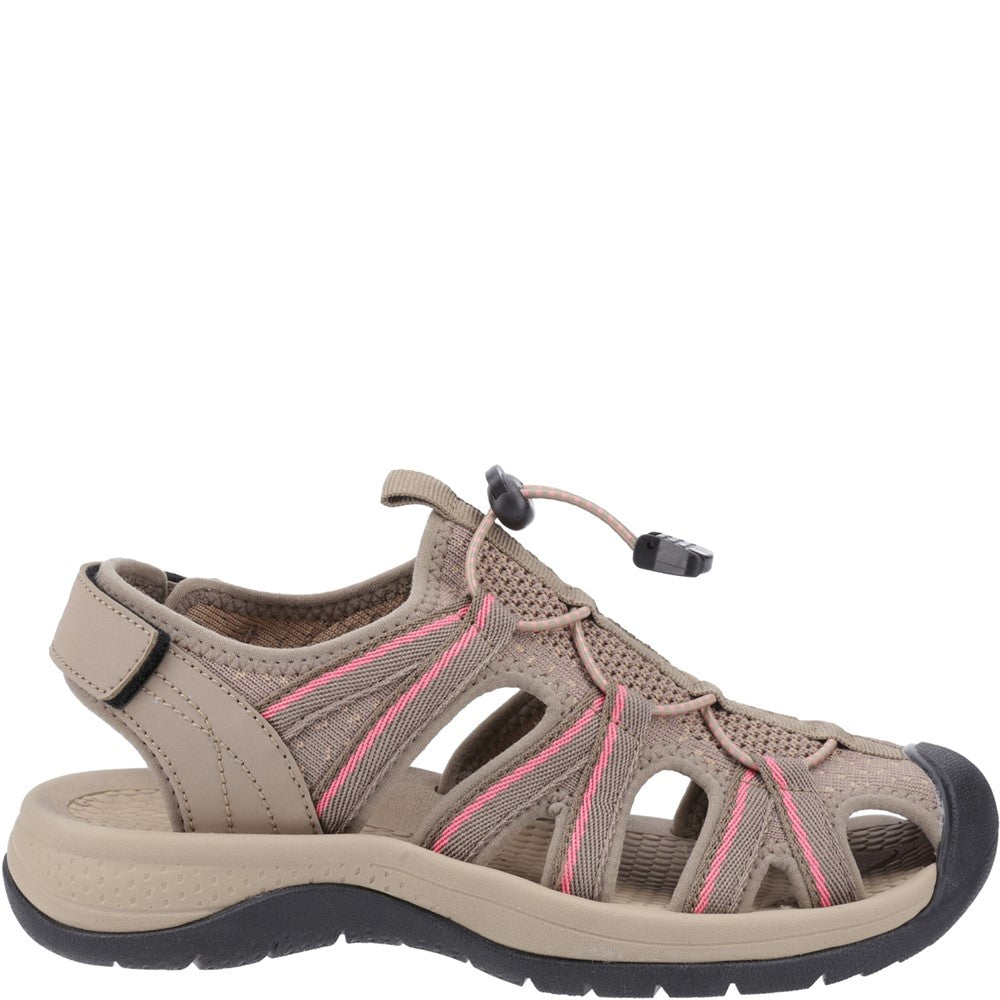 Upton Sandal Taupe/Pink