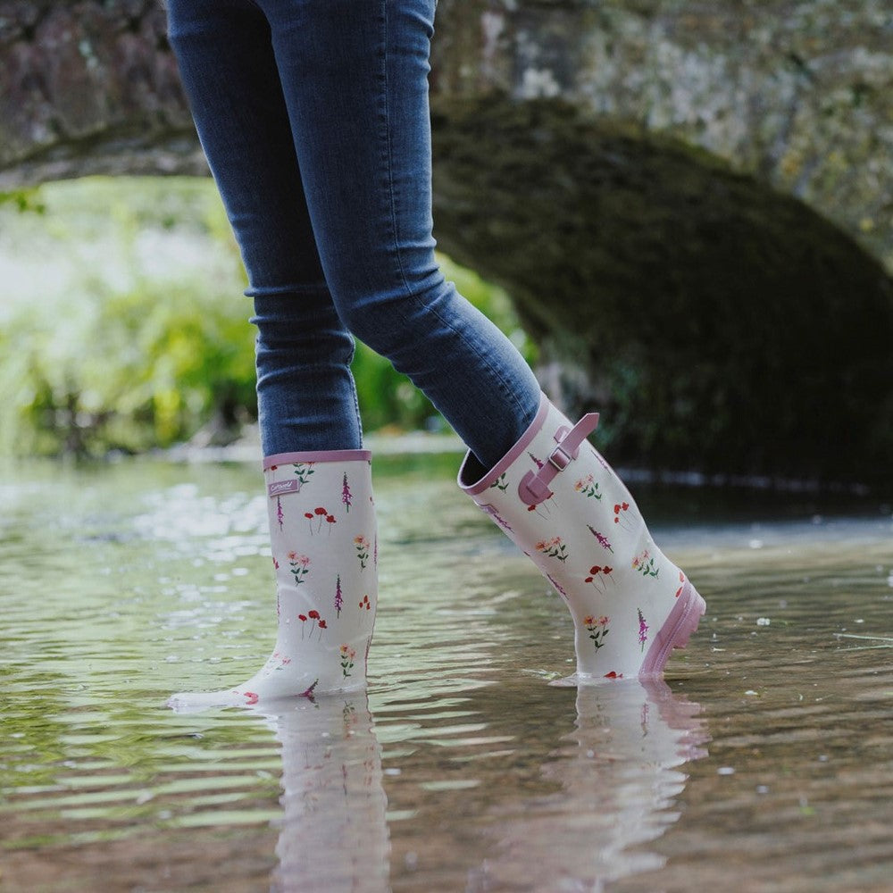 Wildflower Tall Wellingtons Pink