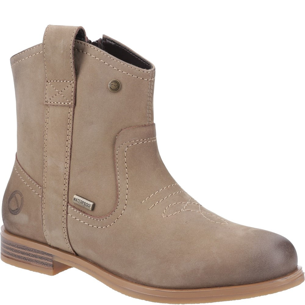 Signet Ankle Boots Taupe