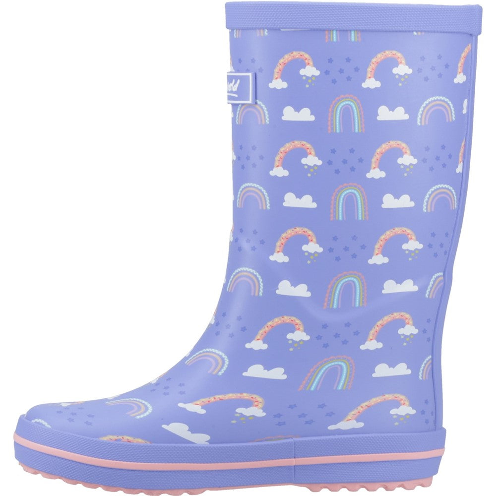 Kids Charlbury Junior Wellingtons Rainbow