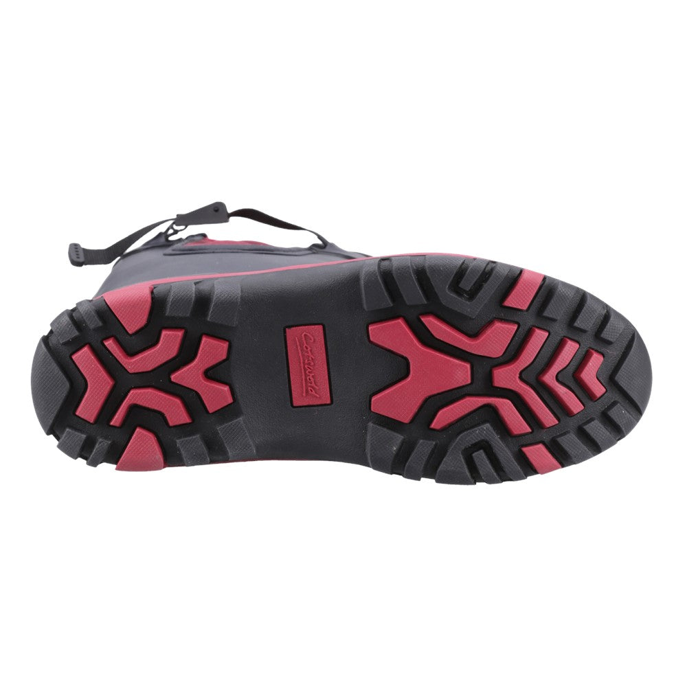 Milton Adjustable Wellington Boot Navy/Pink
