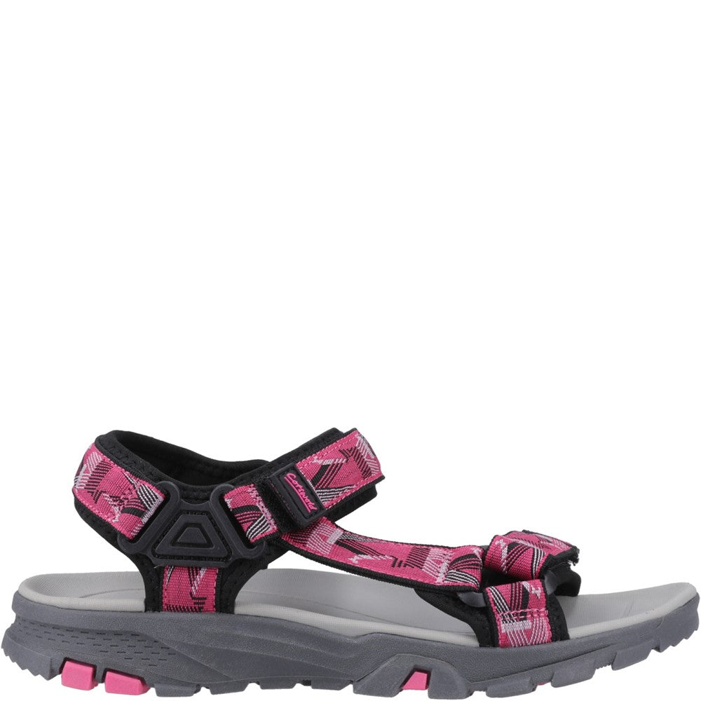 Stanton Sandals Black/Fuchsia