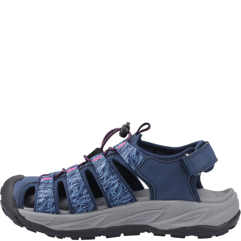 Bibury Sandals Navy/Fuchsia