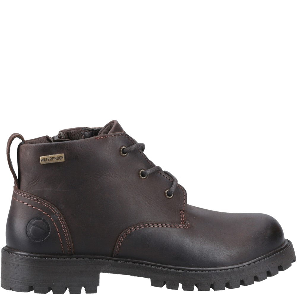 Kids Filkins Leather Boots Brown