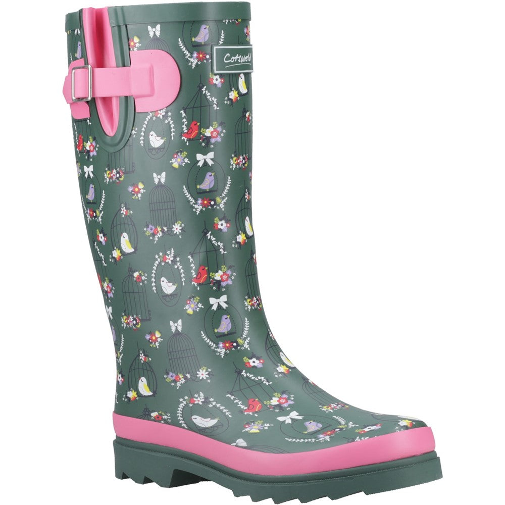 Cleeve Tall Wellingtons Green