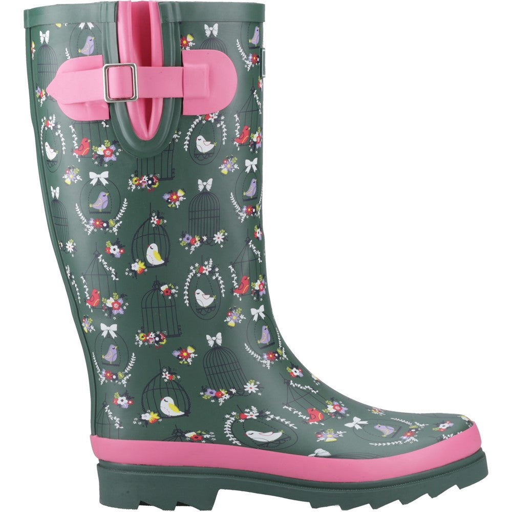 Cleeve Tall Wellingtons Green