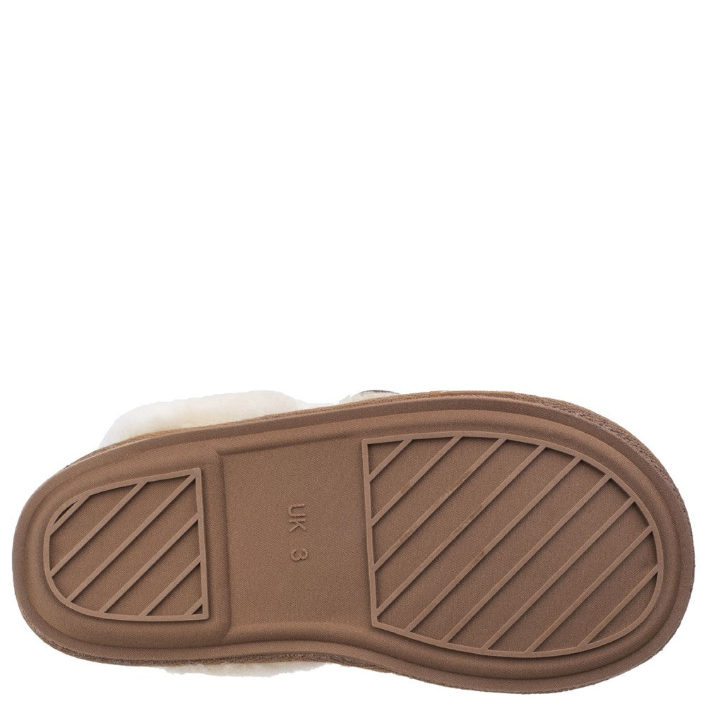 Lechlade Sheepskin Mule Slippers Chestnut
