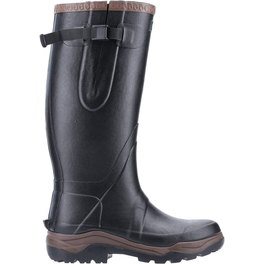 Compass Neoprene Rubber Wellingtons Black