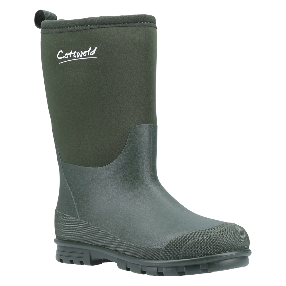 Senior Hilly Neoprene Wellingtons Boots Green