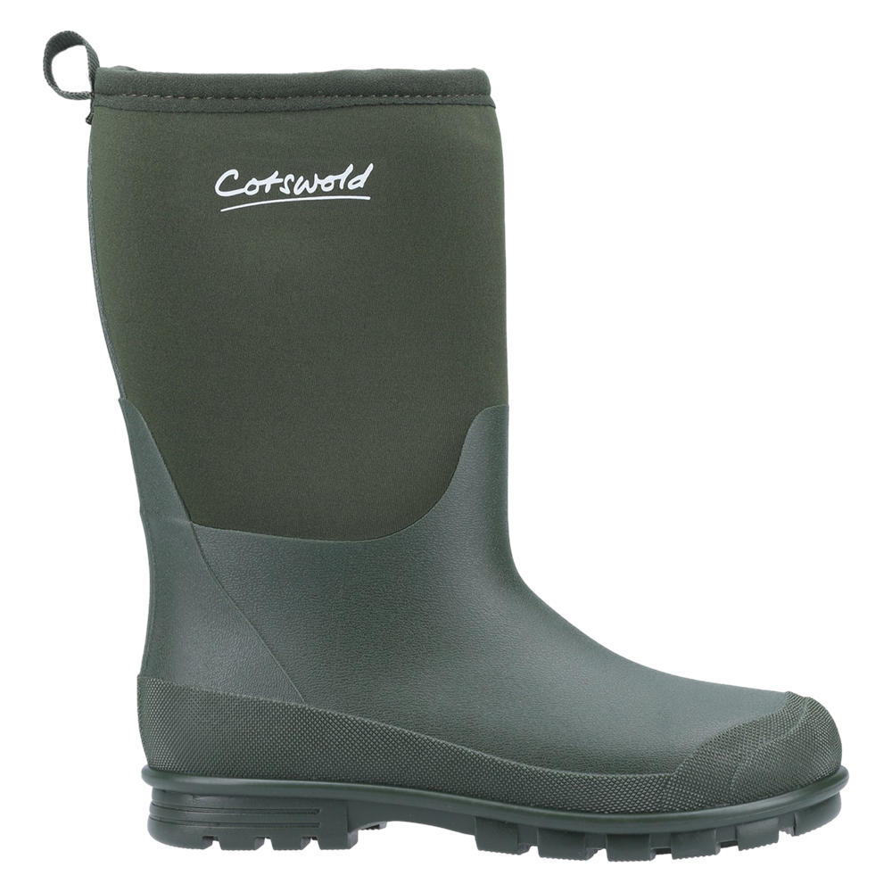 Senior Hilly Neoprene Wellingtons Boots Green
