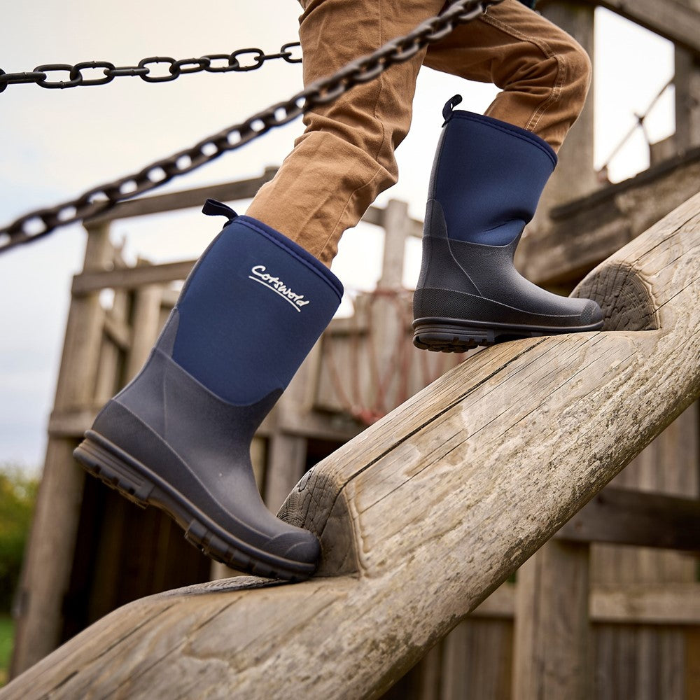 Junior Hilly Neoprene Wellingtons Boots Blue