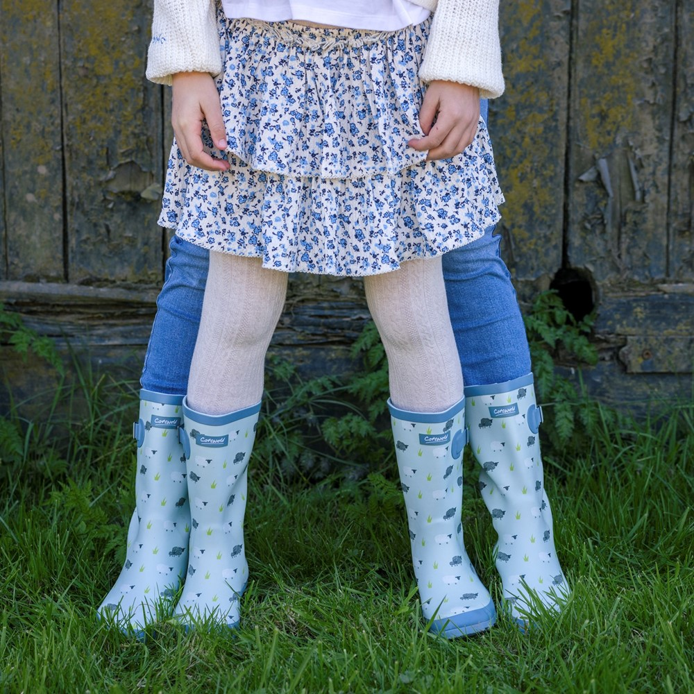 Kids Farmyard Wellingtons Sheep