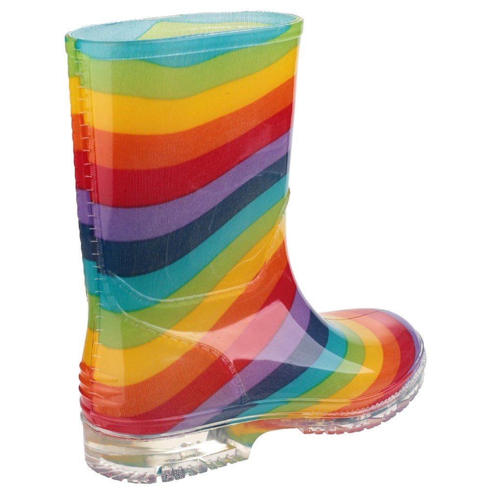 Kids PVC Junior Wellingtons Rainbow
