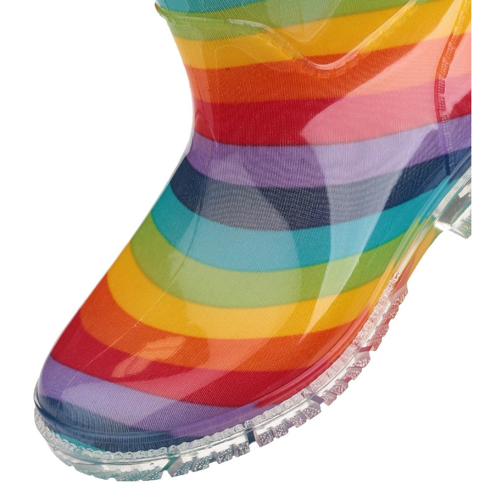 Kids PVC Junior Wellingtons Rainbow