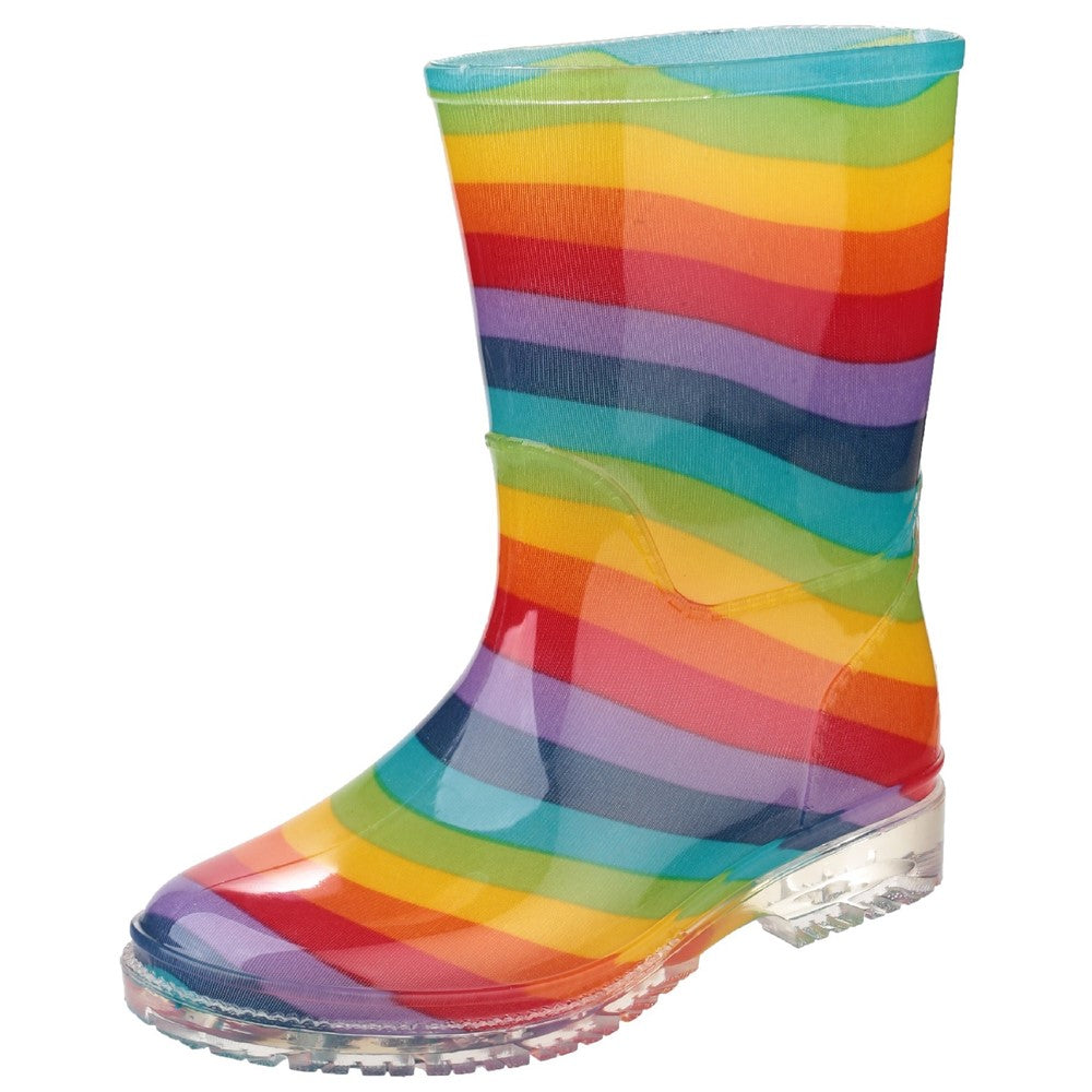 Kids PVC Junior Wellingtons Rainbow