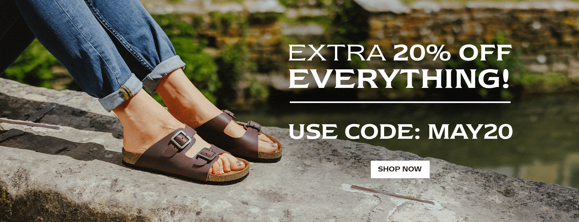 EXTRA 20% OFF EVERYTHING! USE CODE: MAY20. SHOP NOW