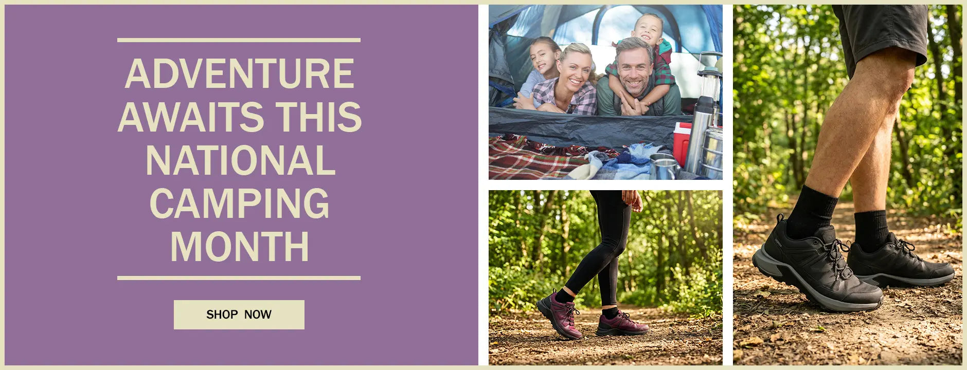 ADVENTURE AWAITS THIS NATIONAL CAMPING MONTH. SHOP NOW