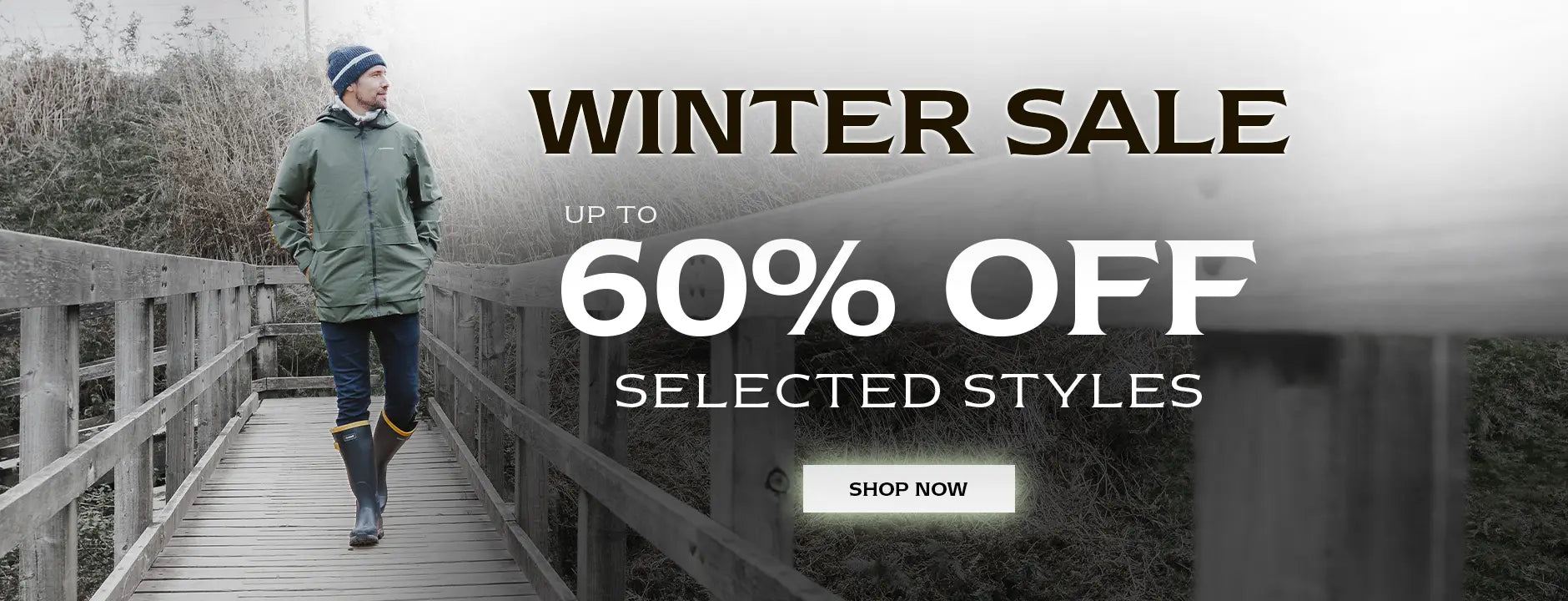 WINTER SALE. UP TO 60% OFF SELECTED STYLES. SHOP NOW