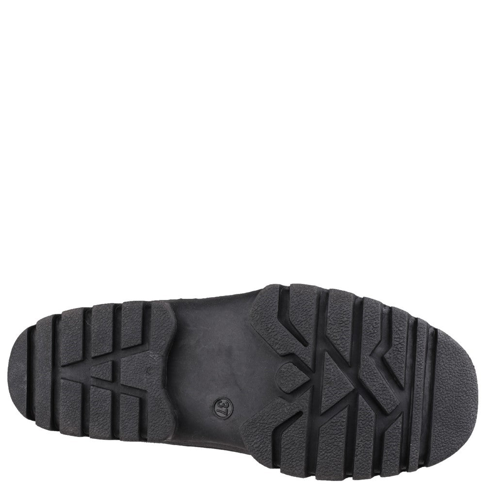 Mens Chase Touch Fastening and Zip up Winter Boots Black