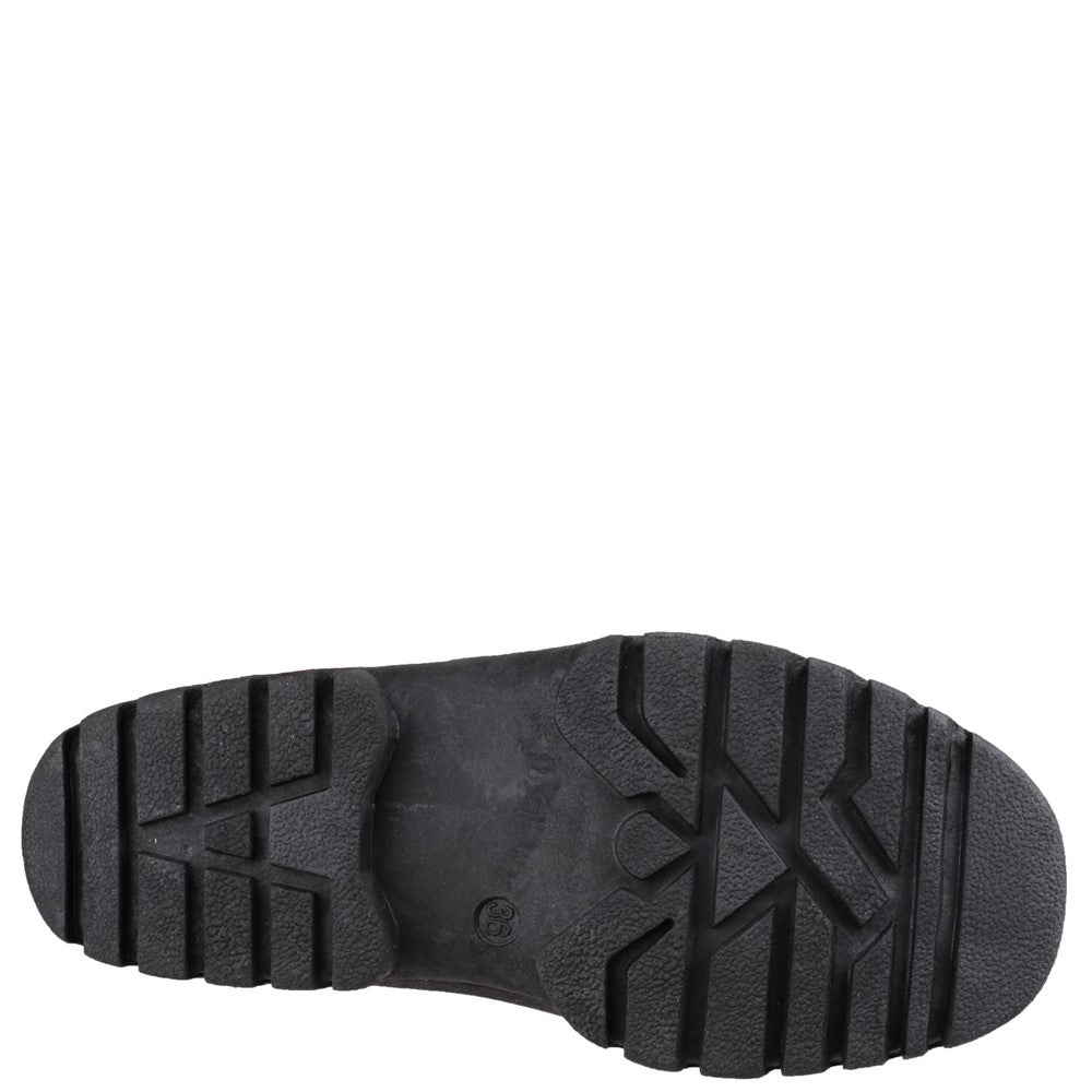 Mens Chase Touch Fastening and Zip up Winter Boots Navy
