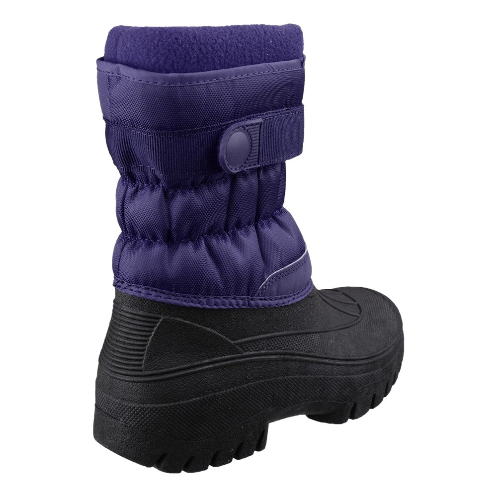 Mens Chase Touch Fastening and Zip up Winter Boots Navy