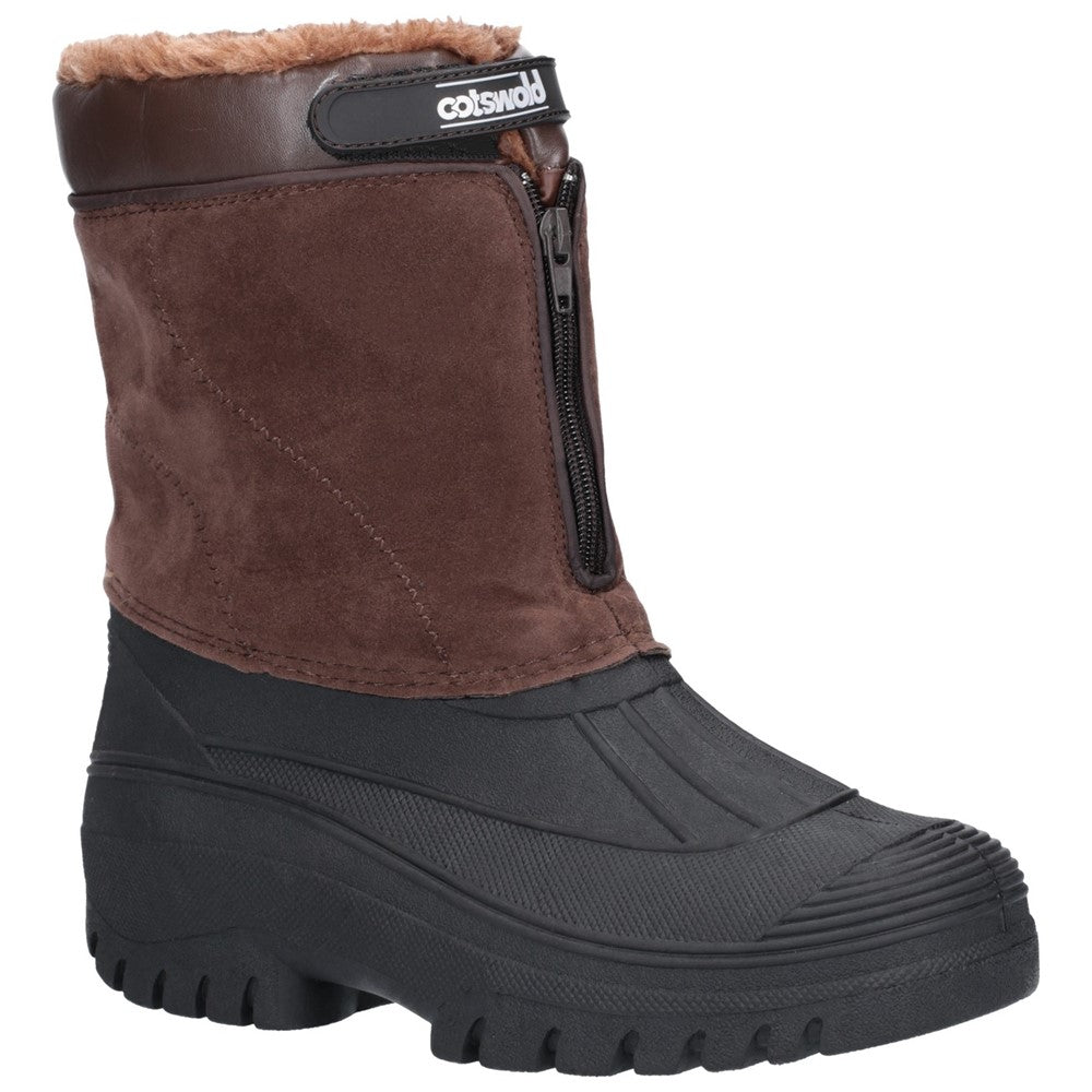 Mens Venture Waterproof Winter Boots Brown