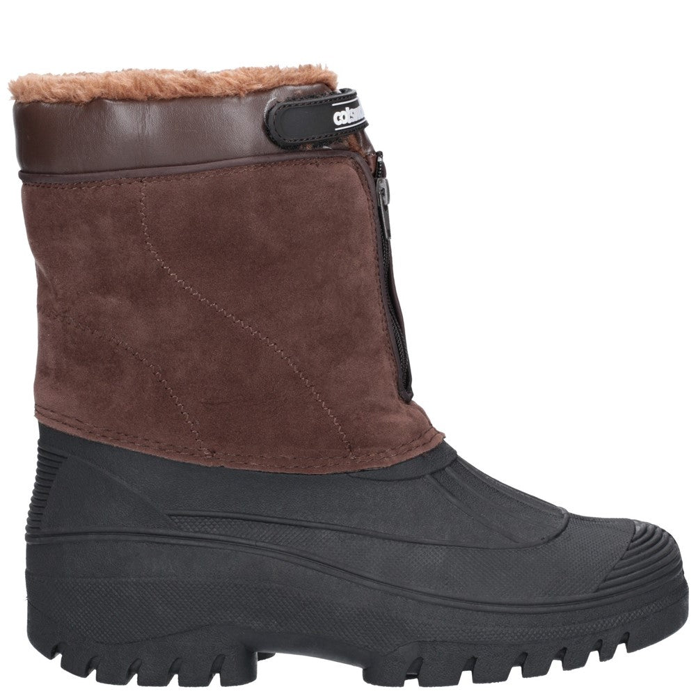 Mens Venture Waterproof Winter Boots Brown