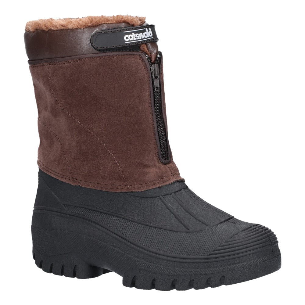 Mens Venture Waterproof Winter Boots Brown