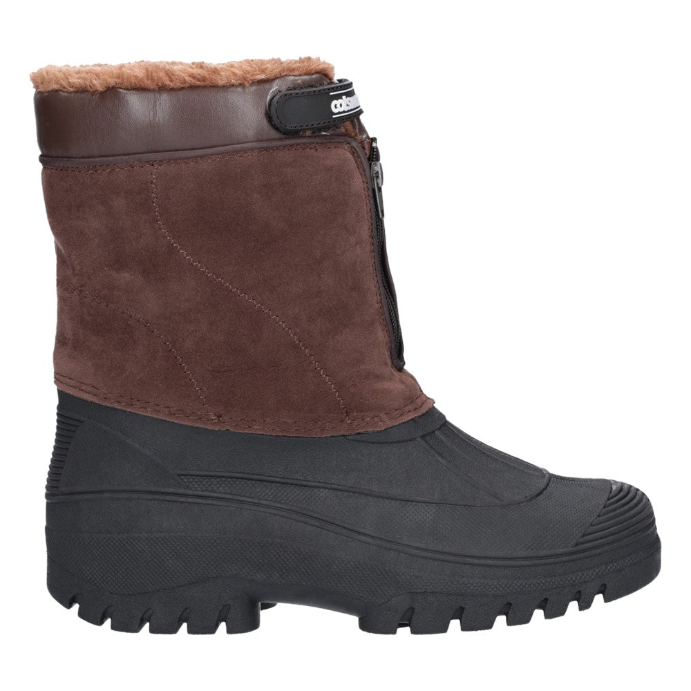Mens Venture Waterproof Winter Boots Brown