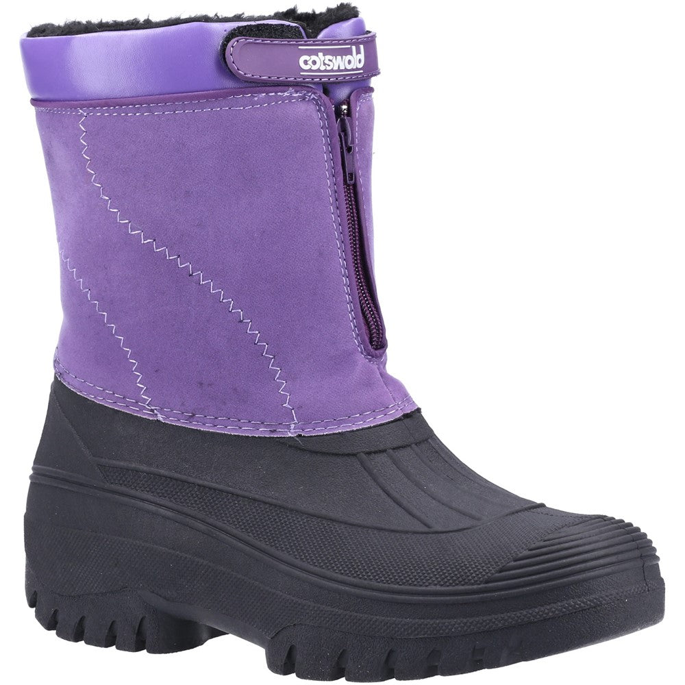 Mens Venture Waterproof Winter Boots Purple