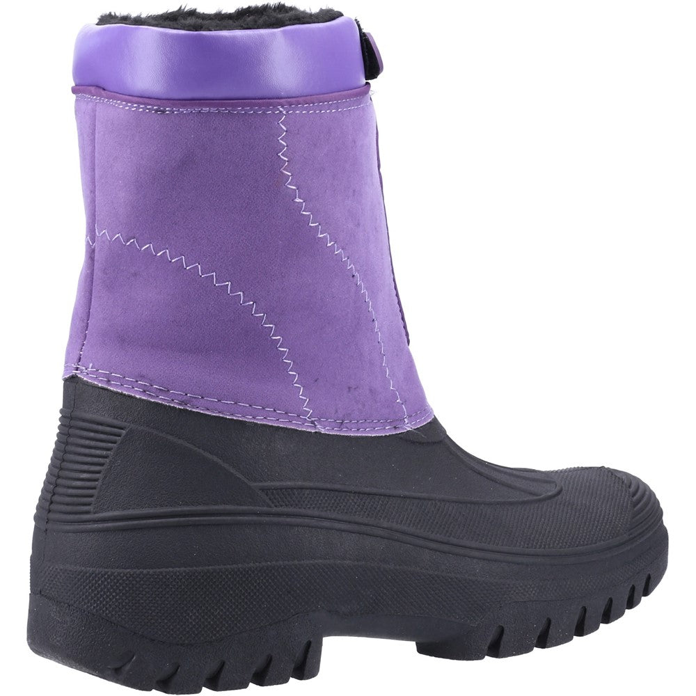 Mens Venture Waterproof Winter Boots Purple
