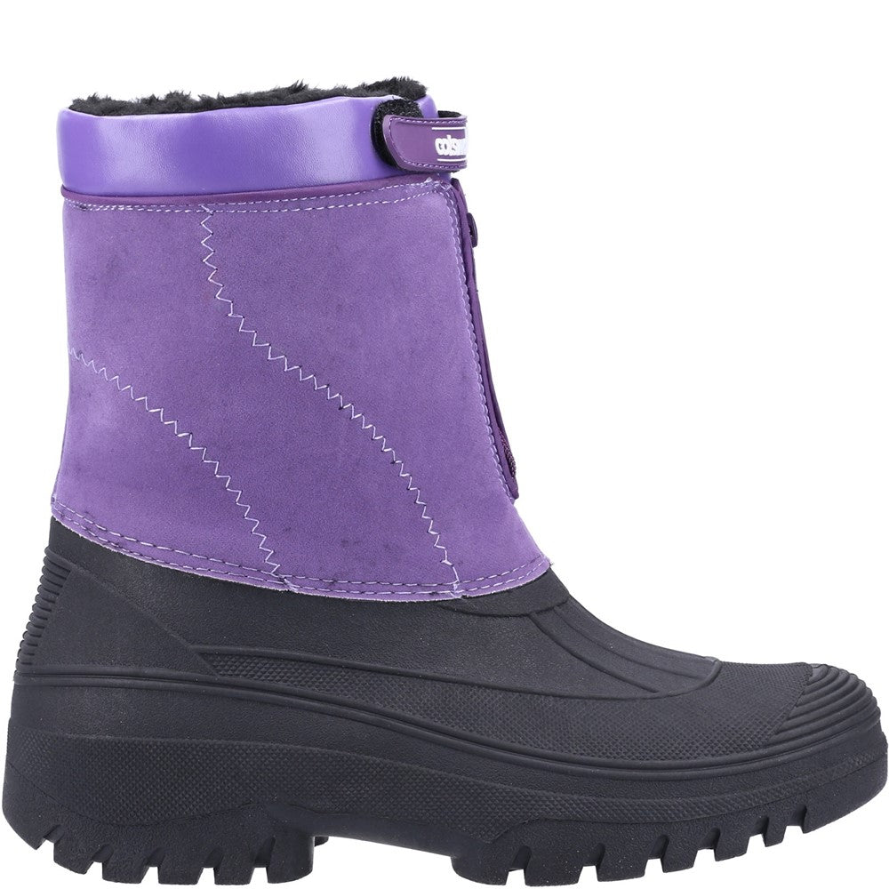 Mens Venture Waterproof Winter Boots Purple