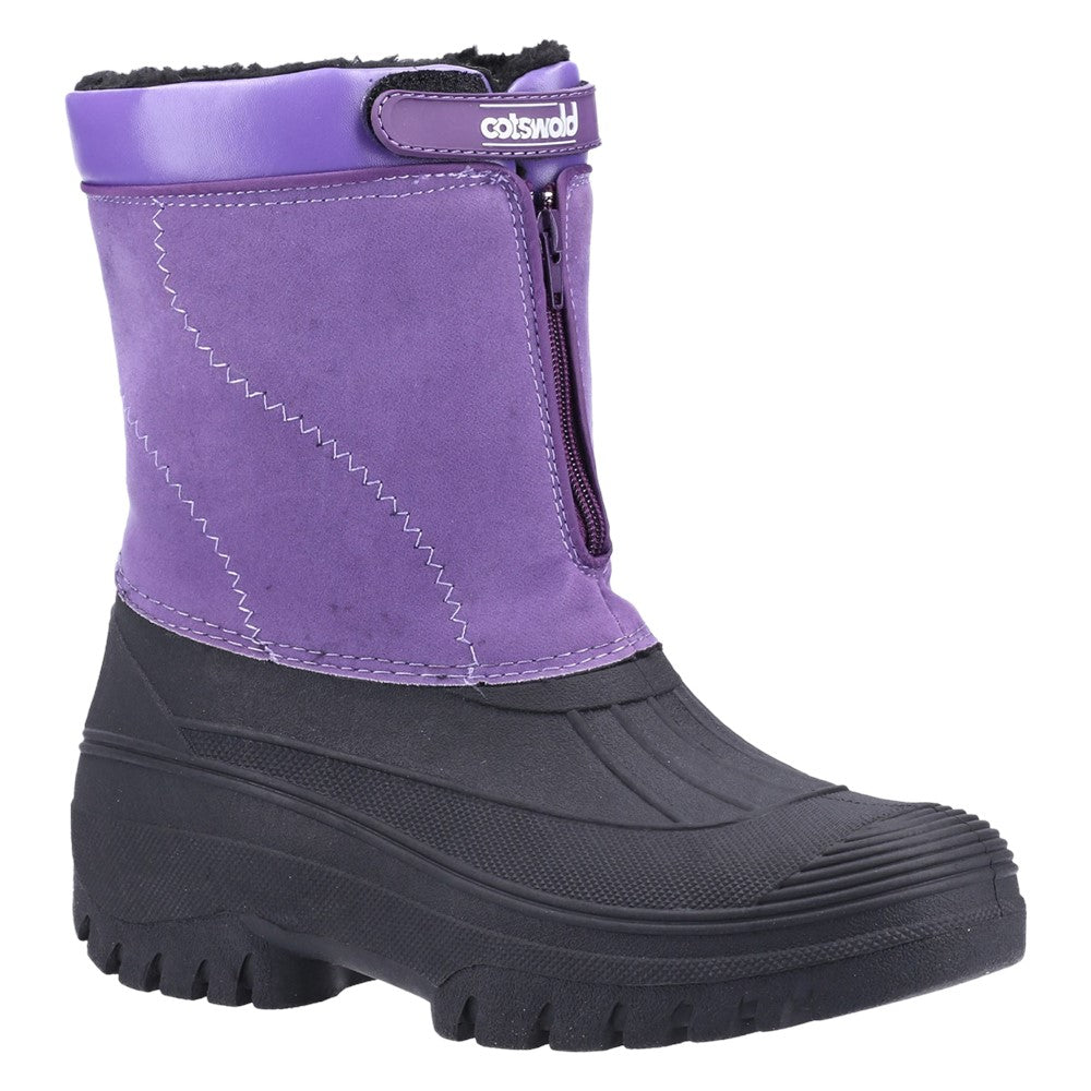 Mens Venture Waterproof Winter Boots Purple