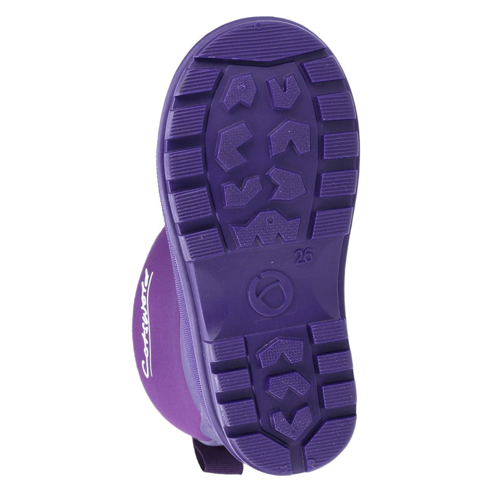 Kids Junior Hilly Neoprene Wellingtons Boots Purple