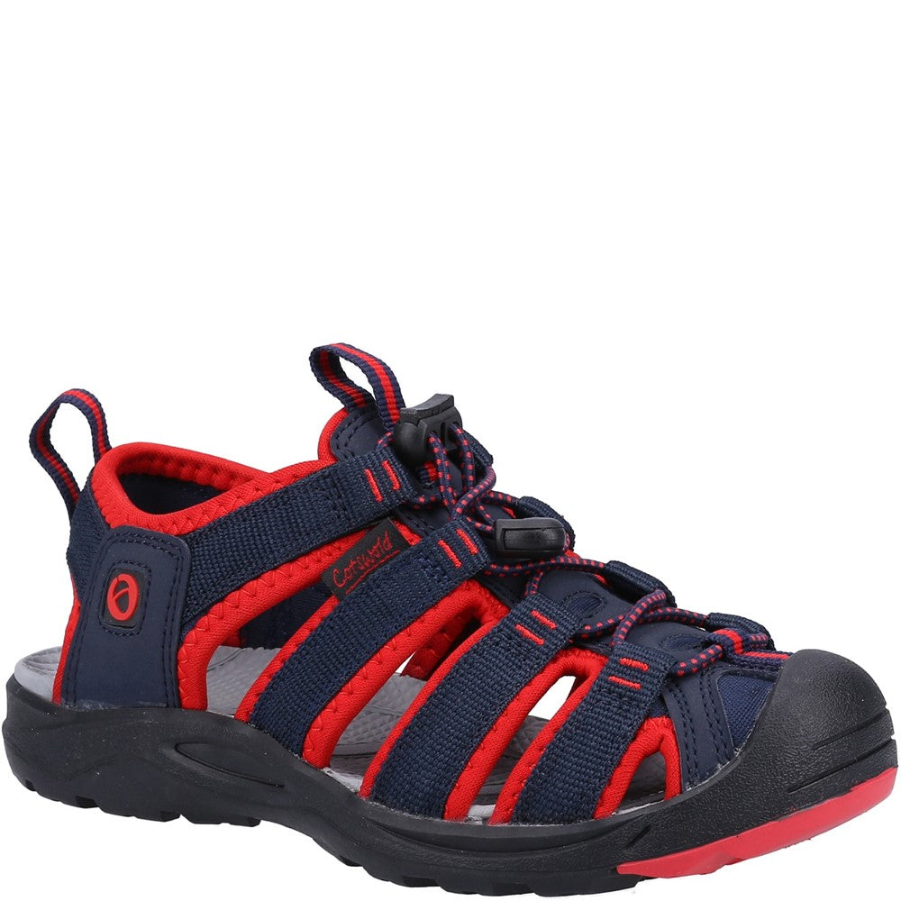 Junior Marshfield Recycled Sandals Navy Red