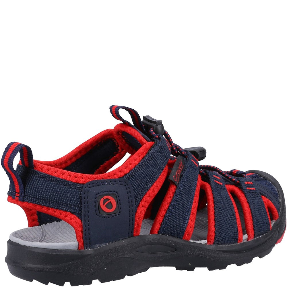 Junior Marshfield Recycled Sandals Navy Red