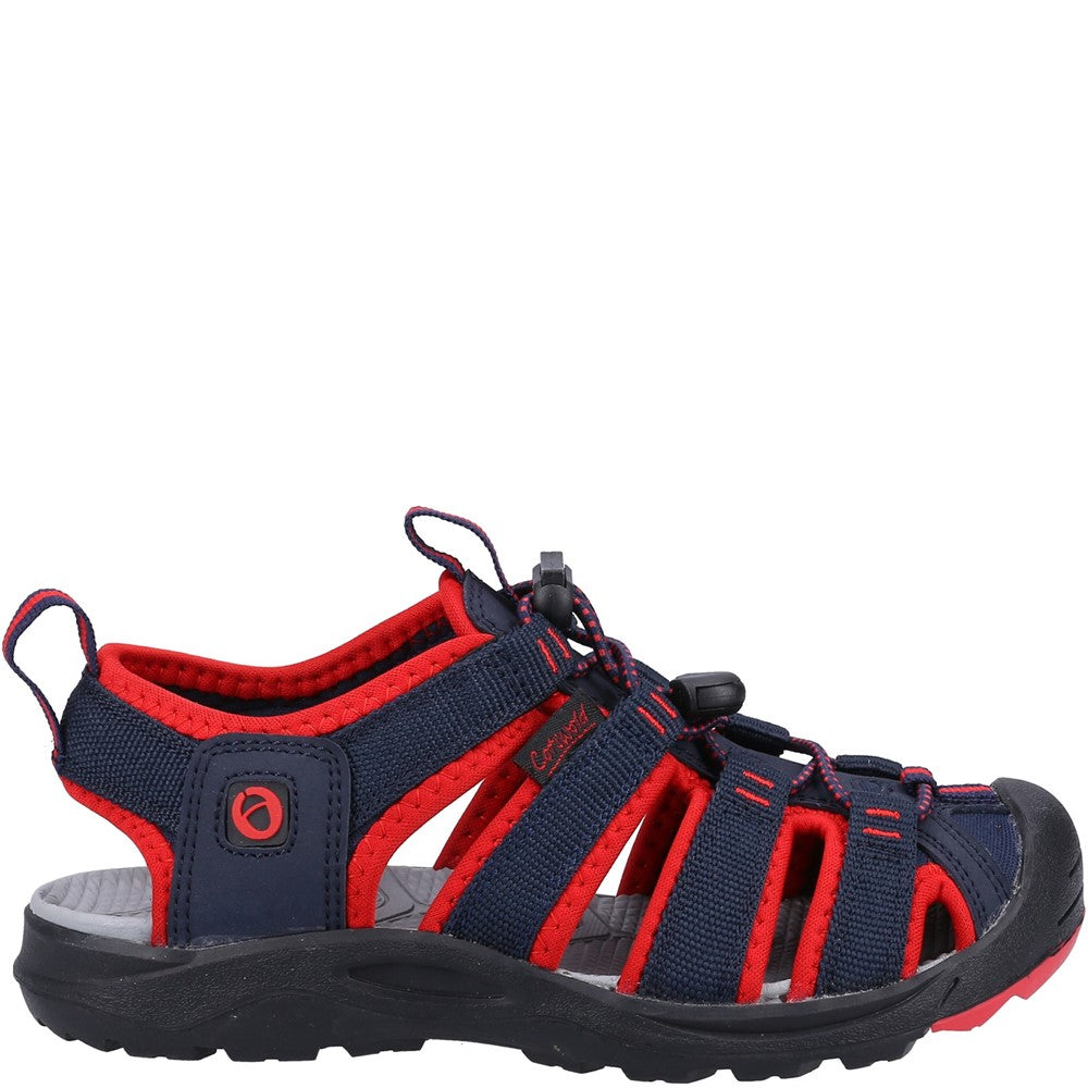 Junior Marshfield Recycled Sandals Navy Red