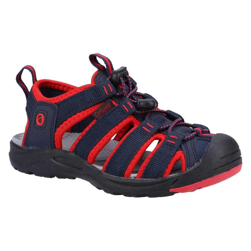 Junior Marshfield Recycled Sandals Navy Red