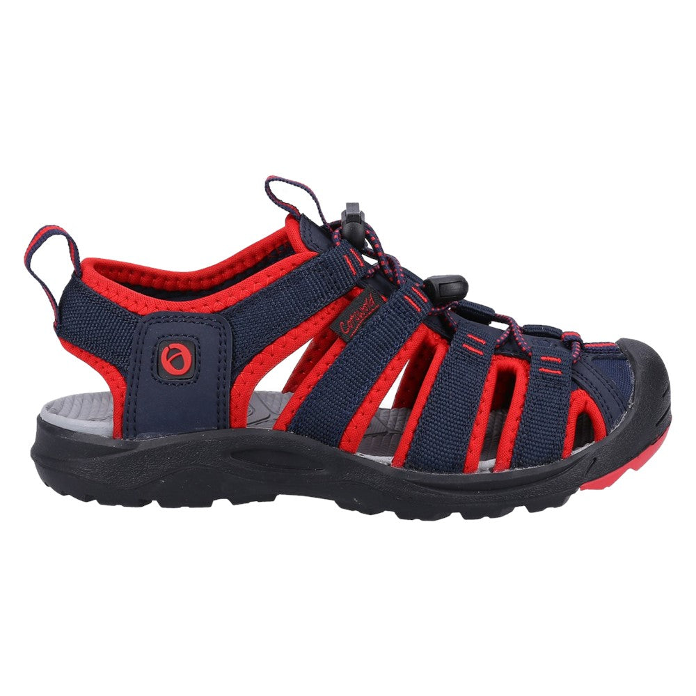 Junior Marshfield Recycled Sandals Navy Red
