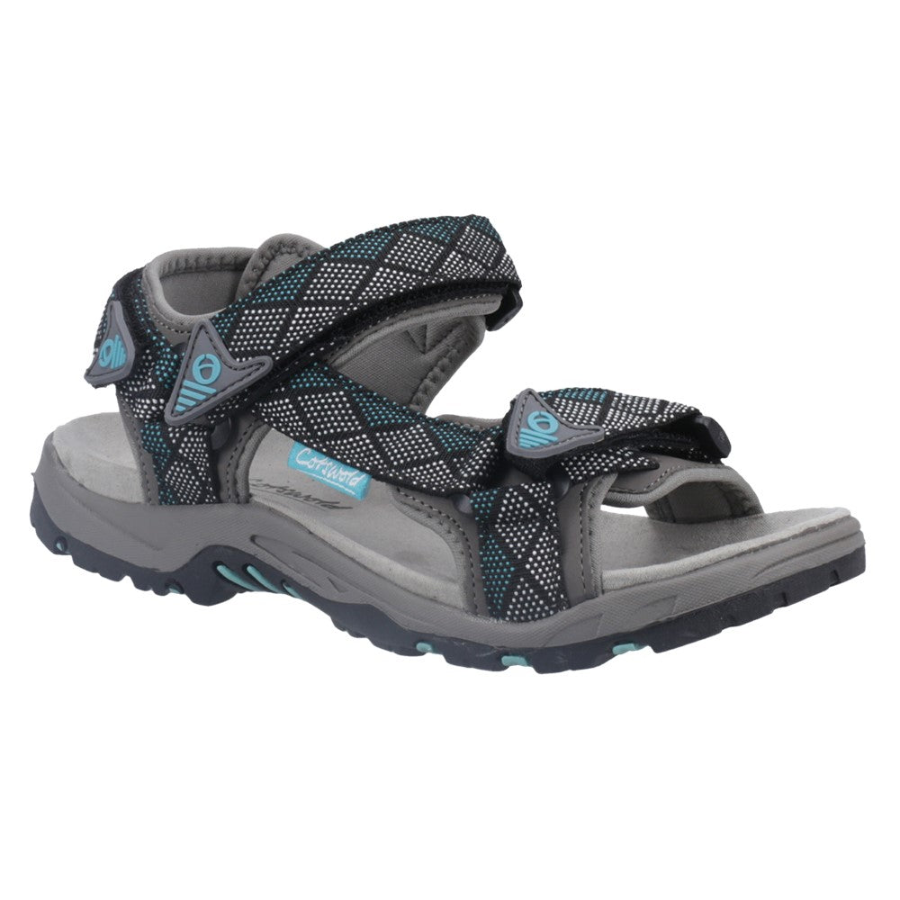 Foxcote Sandals Grey/Turquoise
