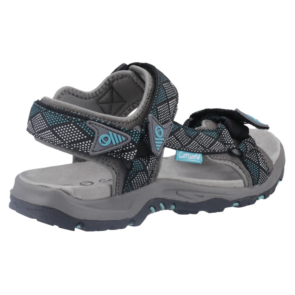 Foxcote Sandals Grey/Turquoise