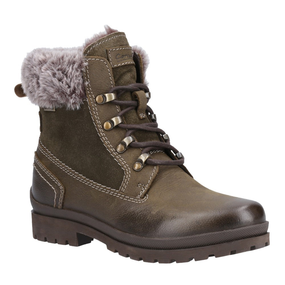 Evenlode Ankle Boots Khaki
