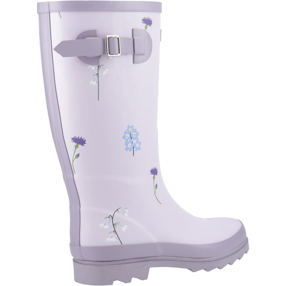 Wildflower Tall Wellingtons Lilac