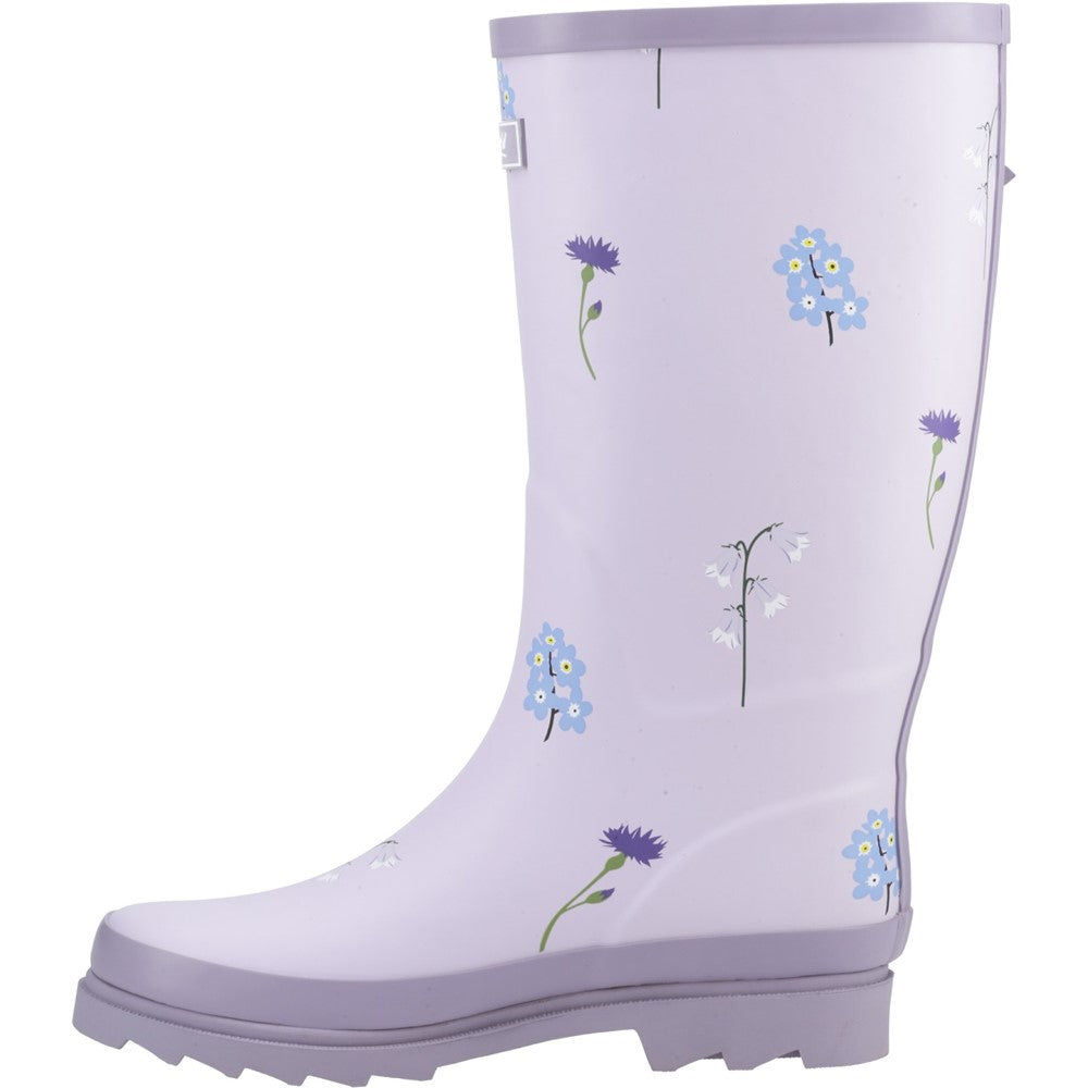 Wildflower Tall Wellingtons Lilac