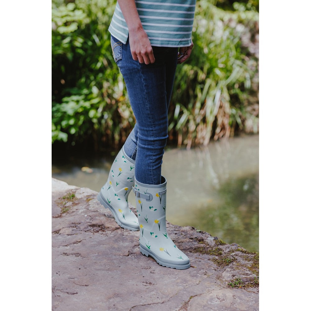 Wildflower Tall Wellingtons Mint